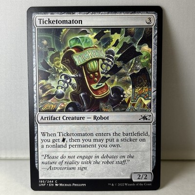 Ticketomaton (195) Unfinity UNF MTG Magic The Gathering
