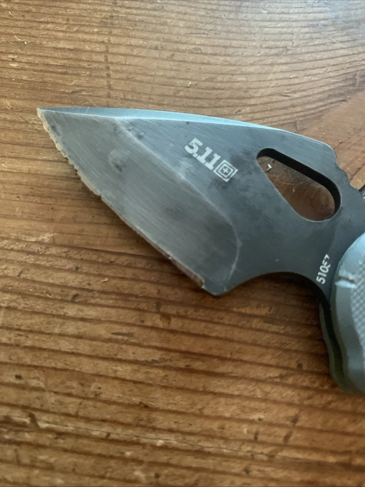 5.11 Tactical BladeTech Mike Vellekamp Design AUS 8 Black Folding Knife F To G - Image 2 of 4