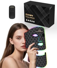 EVFOFO Red Light Therapy Mask for Face and Neck, 7Color LED Face Mask Light T...