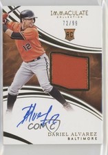 2016 Panini Immaculate Rookie /99 Dariel Alvarez #134 Patch Auto 0q4x
