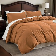 Flax Linen Duvet Cover King Size, 3PCS Natural French Linen Cotton Duvet Cove...