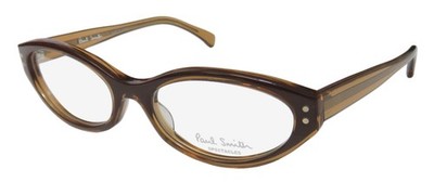 NEW PAUL SMITH 430 EYEGLASSES 51-17-135 CAT EYE FULL-RIM PLASTIC CARCHO BROWN