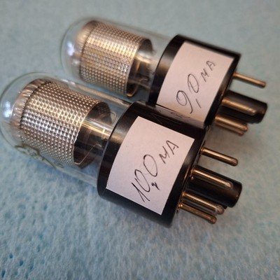 MATCHED PAIR 6S5S ( 6C5C ) REFLECTOR / REFLEKTOR Tubes 1961 NOS Tested