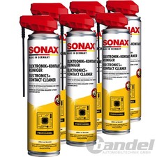 6x 400 ml SONAX ELEKTRONIK/ KONTAKTREINIGER SPEZIAL REINIGER MIT EASYSPRAY