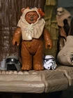 Vintage 1984 Kenner Star Wars Last 17 Ewok Paploo Loose Action Figure With Hood