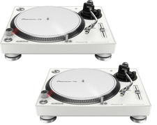 2x Pioneer PLX-500-W High-Torque Direct Drive Vinyl DJ turntable PLX-500 WHITE