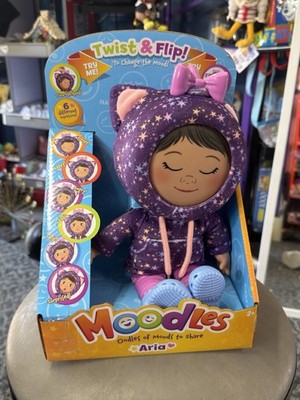 Moodles Aria Twist & Flip Doll 6 Face Expressions Learning Toy 2+ Emotional Play