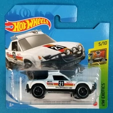 2021 Hot Wheels PORSCHE 914 SAFARI White #223 HW Exotics 05/10 Short Card