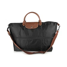 Longchamp Travel Shoulder Bag Outlet Black-Brown H34-51cm × W39-55cm × D23cm