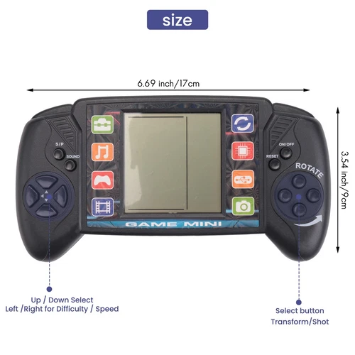  Handheld Video Game Console 3.5in LCD  Portable Brick Game Player with6881 - Picture 8 of 8
