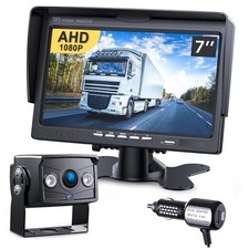 Upgrade Backup Camera Monitor Kit 7" HD 1080P Monitor IP69 Waterproof 1 Camera