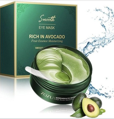 60 Pcs Avocado Eye Mask, under Eye Patches for Dark Circles and Puffiness, Moist
