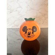 Vintage 1970s Disney Mickey Mouse Orange Sipper Cup Classic Retro Collectible