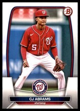 CJ Abrams 2023 Bowman #98 Nationals MLB READ FREE SHIPPING AutographDen