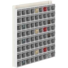 Scaffale  Porta minuteria 72 Cassetti Trasparenti Basculanti Cassettiera