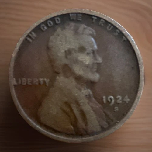 1924-S Dark Coin Sold As Pictured Lincoln Wheat Cent “Best Value on eBay" #2382