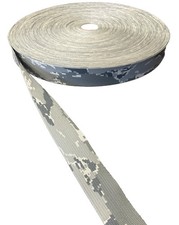 1.5" Nylon Webbing Tiger Stripe Camo 17337 Two Side Pattern 10 Yds USA