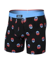 Saxx Vibe Xtra Boxer Brief Fly Men's Underwear, Whale Watcher/Black, Large