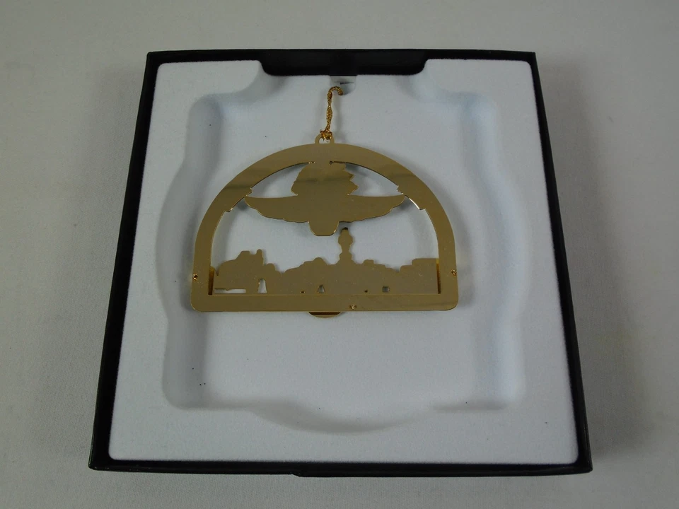 2012 Indianapolis Motor Speedway Brass Christmas Collector Ornament - Image 2 of 4