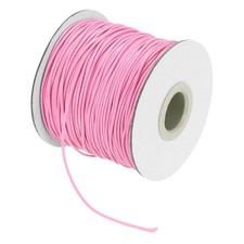 Waxed Cord 1mm Waxed Thread 87 Yard Wax String Leather Cord Pink