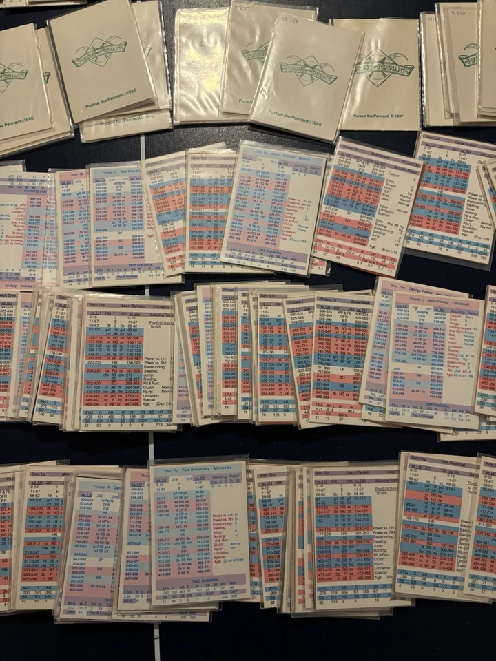 Pursue the Pennant/Dynasty League (500+) Card Lot 1986, 1987 (read) - Image 3 of 4