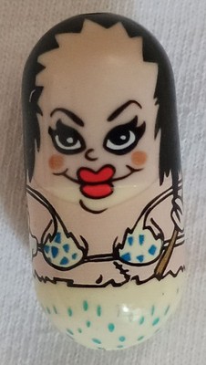 VINTAGE RETIRED SPIN MASTER 2003 MIGHTY BEANZ SERIES 1 BEAN #48 CAVE WOMAN BEAN
