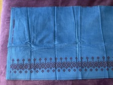 ClothKits Vintage Cord Fabric In Peacock Blue To Make Children’s Skirt