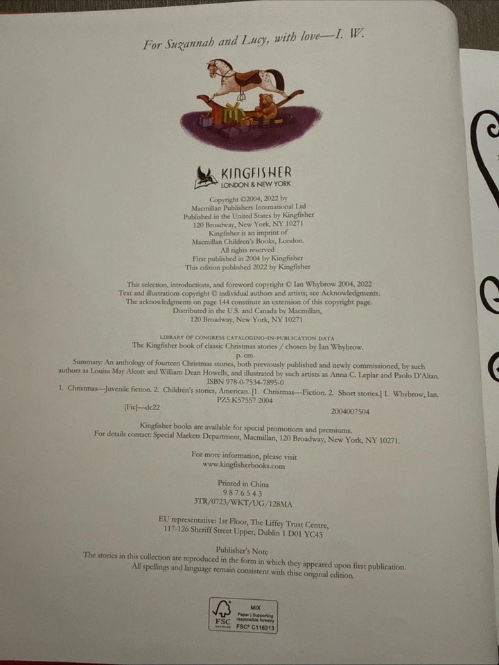 The Kingfisher Book of Classic Christmas Stories - Hardcover - GOOD - Image 4 of 4