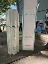Vintage WORTH Je Reviens Talc Perfume 100 G Perfume Body Powder 3.5oz W/box
