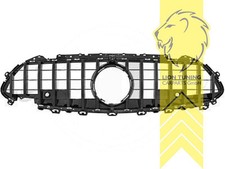 Sportgrill K&uuml;hlergrill f&uuml;r Mercedes Benz CLS C257 schwarz gl&auml;nzend f&uuml;r Kamera