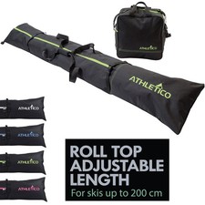 Athletico Two-Piece Ski and Boot Bag Combo Store Transport Skis Up to 200...