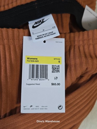 Nike Sportswear Chill Rib Slim Midi Skirt Size S Burnt Sunrise Orange FQ1636-825 - Picture 6 of 10