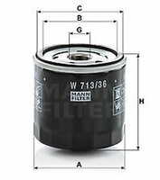 Mann-Filter W 713/36 ÖLfilter FüR Ford, Ford Australia, Mazda