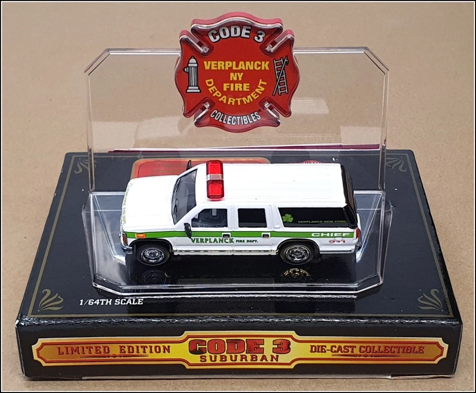 Code 3 1/64 Scale 12409 - Verplanck NY Police Chief GMC Suburban - White - Image 4 of 4