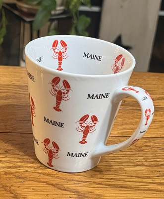 NICE MAINE LOBSTER COFFEE MUG MAINE CUP COOL  ART