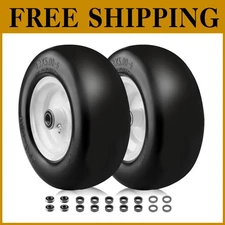 -6 Flat Free Lawn Mower Tires | 6003-2RS/6202 2RS Bearings