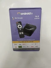 2025 Upgraded Smart TV Box Android 14.0 Quad Core 4K HD 2+16G Stream Player US