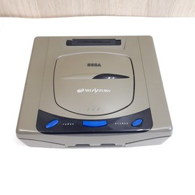 Sega Saturn Japanese Gray console bundle with 6 games & memory tested