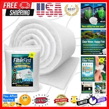 12 Inch x 72 Inch Aquarium Filter Floss - Safe, Durable & Clear Water Solution