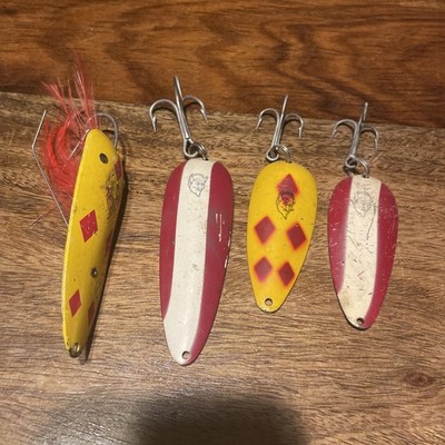 *4* Daredevle spoon lures. Dardevlet. Weedless Dardevle 1oz.