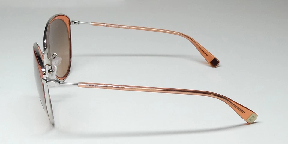 NOVO ÓCULOS DE SOL ESCADA SES910 LARANJA 54-21-140 6M5X FEMININO METAL E PLÁSTICO GATO - Imagem 4 de 4