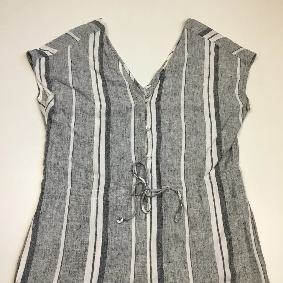 Mono a rayas CLOTH & STONE Anthropologie gris blanco negro para mujer talla mediana Foto 3 de 4