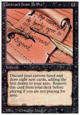 Contract from Below Magic mtg Light Play, English 3rd Edition x1