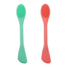2 Pcs Manual Silicone Face Brush Deep Cleansing Pore Facial Washing Cleaner