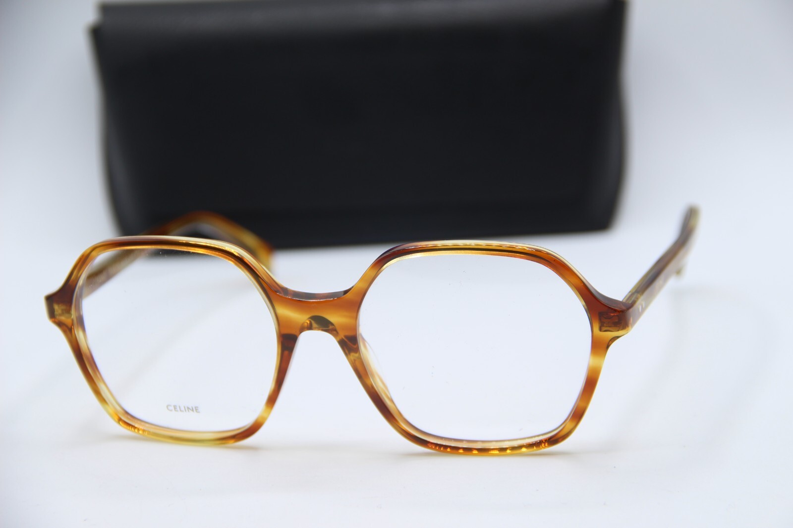 NUEVAS GAFAS CELINE CL 50089I 056 CUERNO MARRÓN MONTURAS AUTÉNTICAS 54-18