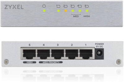 ZYXEL ES-105A v2 ungemanaged Fast Ethernet  Grau