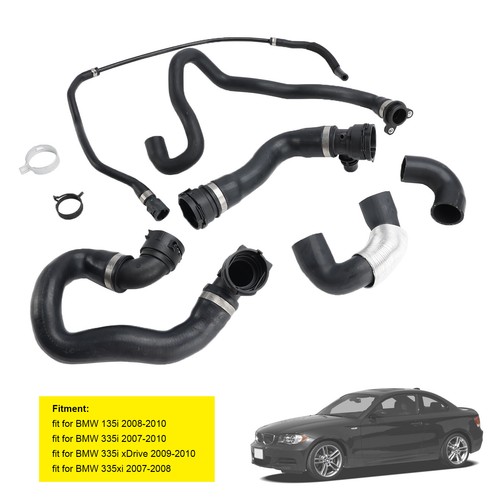 6PCS Radiator Coolant Water Hose Pipe Kit For BMW 135i 335i 335xi 2007-2010 F12