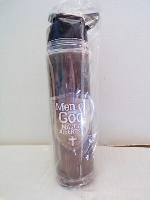 Men of God Make a Difference Water Bottle Psalm 28:7 The Lord is my strength