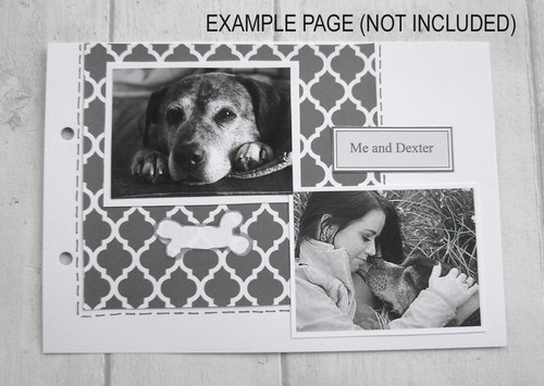 personalised pet dog/cat A4 size photo album scrapbook/memory, journal. loss - Picture 6 of 6