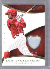 2015 Immaculate Collection Jersey Luis Encarnacion /99 100% Donated Ian Relief